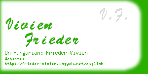 vivien frieder business card